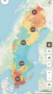 Vindskyddskartan (Shelter Map) screenshot 3