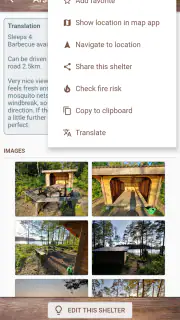 Vindskyddskartan (Shelter Map) screenshot 8
