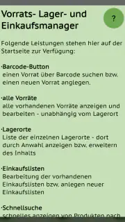 Vorrat, Lager, Einkaufslisten screenshot 8