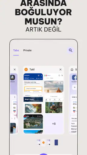 VPN ile Opera Özel Tarayıcı screenshot
