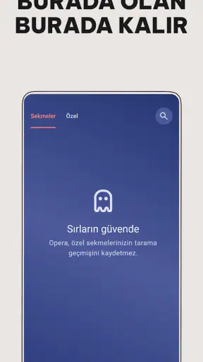 VPN ile Opera Özel Tarayıcı screenshot