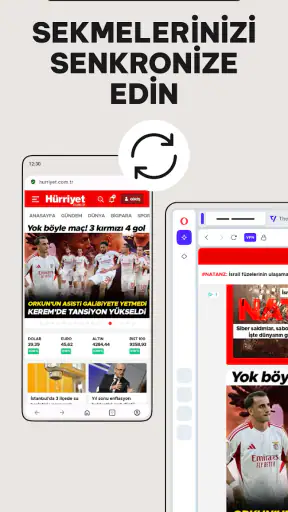 VPN ile Opera Özel Tarayıcı screenshot