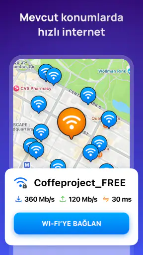 WiFi Map: Ücretsiz Wi-Fi bul screenshot
