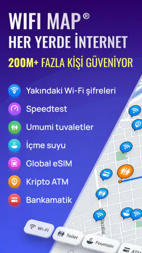 WiFi Map: Ücretsiz Wi-Fi bul screenshot