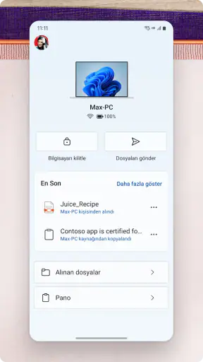 Windows bağlantısı screenshot