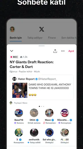 X (Eski Twitter) screenshot