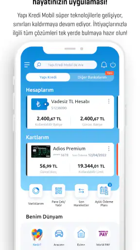 Yapı Kredi Mobil screenshot