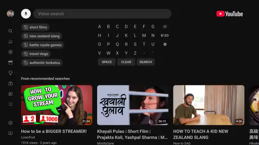 YouTube for Android TV screenshot 3