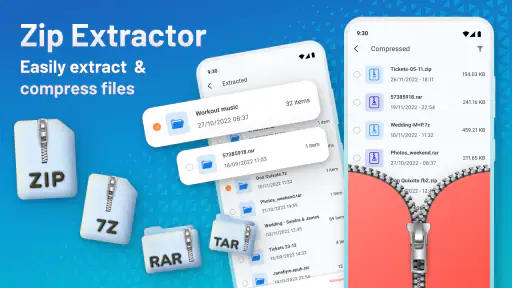 Zip Extractor - UnZIP & UnRAR screenshot 1